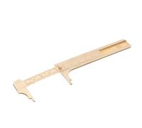 Holibanna Brass Caliper Measuring Tool Dual Scale Vernier Ruler Precise Sliding Gauge for Jewelry Making Crafting Engineering Portable Compact Pocket Ruler Metric Scales
