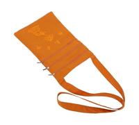 Holibanna Buddhist Monk Crossbody Sling Bag Small 21x26cm Cloth Organizer Pouch with Three Zippers Unisex Shoulder Bag for Daily Use and Pilgrimage