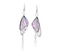 Holibanna Butterfly Dangle Earrings for Women Rhinestone Teardrop Wings Elegant Nature-inspired Jewelry for DIY Handcraft Statement Animal Earrings for Halloween Party and Cosplay