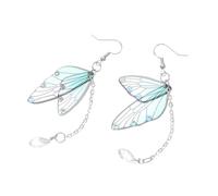 Holibanna Butterfly Jewelry Crystal Butterfly Wing Animal Dangle Earring Animal Earrings for Women Women Blue