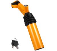 Holibanna Car Safety Lock for Reliable Vehicle Security and Theft Prevention with Master Cylinder Drive Fastening and Anti-theft Features, Yellow Steel Handbrake Gearstick Lock