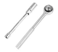 Holibanna Car Spark Plug Removal Tool Set 3 Pieces High Carbon Steel Non-Slip Knurled Handle Wrench with Socket Extension Rod for Labour-Saving Ignition Repair