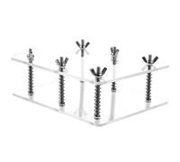 Holibanna Card Presser Repairing Tool for Collectors Stainless Steel Acrylic Sturdy Does Not Damage Cards Repair Suitable