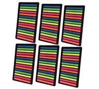 Holibanna Card Transparent Colored Index Tabs Frosted Soft Reading Strips for School Office Professional Highlight Markers for Annotating Books Portable Page Flags for Dyslexia Support