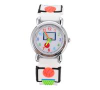 Holibanna Cartoon Boy Girl Basketball Pattern Wristwatch and Comfortable Design for Boy Girl Learning to Tell Vibrant Colors and Engaging Features for Active