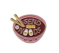 Holibanna Cartoon Ramen Enamel Brooch Alloy Noodles Bowl Pin Shirt Badge Funny Backpack Accessory