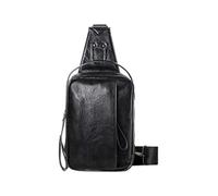 Holibanna Casual Chest Bag for Men Lightweight Pu Crossbody Shoulder Bag Capacity for Travel Shopping and Outdoor Activities for Essentials