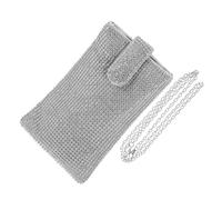 Holibanna Cellphone Crossbody Purse for Women Crystal Shoulder Bag Soft Strap Mini Cellphone Storage Bag for Earphone and Phone