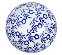 Holibanna Ceramic Floating Balls 10cm Chinese Style Porcelain Home Decorative Ornaments Vintage Fish Tank Floating Decor Spheres for Living Room and Aquarium Assorted style