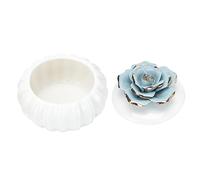 Holibanna Ceramic Storage Jar Lid Nordic Rose Hand-painted Decorative Canister for Jewelry Home Storage Large Capacity Design