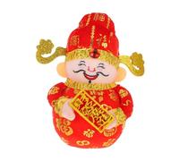 Holibanna Chinese Fortune God Statue Feng Shui Wealth Ornament for Year Desktop Decoration Traditional Chinese Wealth Sculpture with Intricate Craftsmanship for Shop Windows Counters and