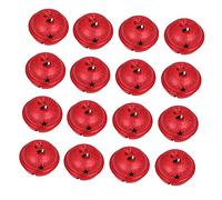 Holibanna Christmas Bells Ornament 30pcs 4cm Iron Five-Pointed Star Painted Bell Bright Colour Crispy Sound for Xmas Tree Wreath Garland PET Collar DIY Craft Winter Holiday Decoration