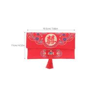 Holibanna Cloth Red Envelopes Red Money Pouches Chinese Style Large Size Assorted Colour for Wedding Party Packaging and Decoration for Traditional Wedding Celebration