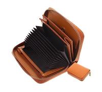 Holibanna Compact Multi-Card Slot Wallet for Men Women Portable Zipper Card Pouch Change Storage Holder for Home Office Travel Business Use