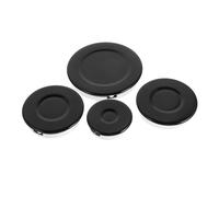 Holibanna Concave Surface Flame Cap Set for Gas Burners Durable Cooker Hat for Efficient Cooking for Double Burner Electric Cooktop Portable Stove Top Use