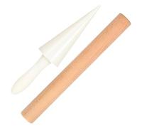 Holibanna Cone Roller Tool Wood Abs Round Fashionable Design No Burrs for Ice Cream DIY and Kitchen Baking