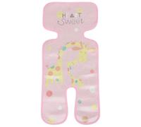 Holibanna Cooling Pad for Stroller and Seat Breathable Ice Silk Liner Cushion for Newborns and Boy Girl Easy Install Non-Slip Cooling Mat with Cute Pink Pattern for Summer Comfort