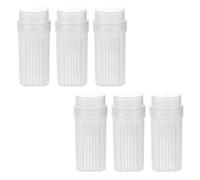 Holibanna Coplin Staining Jars for Microscope Slide Staining Methods 6pcs with 5-slide Capacity Plastic Laboratory Containers Featuring Portable and Precision-sealed Design in Cytology Labs