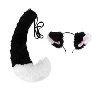 Holibanna Cosplay Plush Fox Ears Tail Stylish Hair Accessories for Costume Parties Halloween Simulation Plush for Women Role Playing Adornment for Carnival Fancy Dress Events