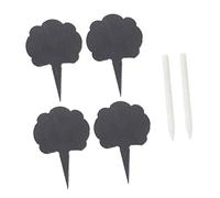 Holibanna Creative Cheese Markers Set with Cloud Shaped Labels and Chalk Pens Decorative Cake Toppers for Cheese Pastries Desserts and Bread Unique Food Labels for Parties and Buffets