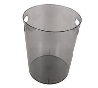 Holibanna Creative Kitchen Trash Can Versatile Garbage Container with Opening for Home Office and High Traffic Areas Easy to Use No Lid Transparent Grey Design