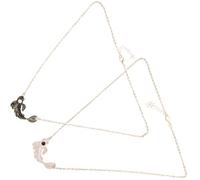 Holibanna Creative Tai Chi Koi Fish Necklaces for Couples, 1 Pair Black and White Matching Friendship Necklaces for Women Girlfriend Romantic