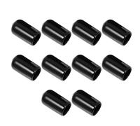 Holibanna Cue to Black Covers Rubber 10pcs Pool Tip Cover Billiard Pool Accessory with Improved Hit Rate and Direct Attachment Protective for Snooker and Players