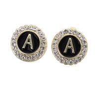 Holibanna Cufflinks for Men Zinc Alloy Metal Shirt Studs Groom Cufflinks Rhinestones Elegant Formal Accessories