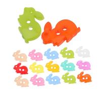 Holibanna Cute Cartoon Rabbit Buttons Plastic Sturdy Novelty Buttons 100pcs Random Color for Sewing and DIY Crafts for Clothes and Backpacks, for Scrapbooking and Handmade Projects