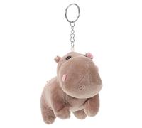 Holibanna Cute Keychain Plush Hippopotamus Novelty Keyring for Backpacks Party Favors