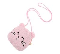 Holibanna Cute Plush Crossbody Bag for Boy Girl Girls Adorable Cat Shaped Coin Purse Soft Kawaii Handbag for Boy for School and Outdoor Activities Encourages Saving and Financial