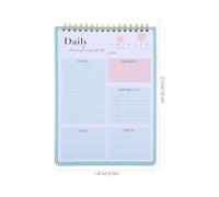 Holibanna Daily Plan Notepad for Efficient Time Management to Do List and Schedule Features, Paper Material with Simple and Stylish Design, for Office and Personal Organisation