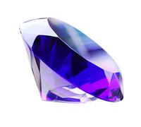 Holibanna Decorative Artificial Diamonds Ornament 2.4 Inch Blue Crystal Diamond for Wedding Home Party Centerpiece Decoration