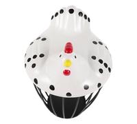 Holibanna Decorative Egg Basket for Kitchen Home Small White Polka Dot and Black Striped Metal Wire Egg Organizer with Metal Frame Farmhouse Style Storage Basket and Food