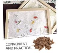 Holibanna Dehydrated Paper Making Pulp Bag Traditional DIY Craft Material for Handmade Papermaking Tool Log Pulp for Learning Projects