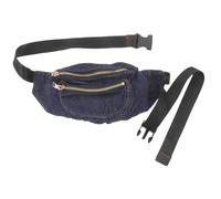 Holibanna Denim Waist Bag Crossbody Pouch Hobo Shoulder Bag for Women Lightweight Elastic Dark Blue