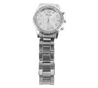 Holibanna Diamond Watch Fashionable Silver Dress Watch Comfortable Stainless Steel Band Perfect for Work Parties Random Style