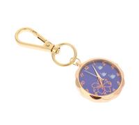 Holibanna Digital Pocket Watch Keychain Hanging Clip, Blue Arabic Numeral Nurse Watch for Men and Women, Decorative Medical Key Ring Suitable for Healthcare Professionals