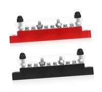 Holibanna Distribution Terminal Amp Power Distribution Block Electrical Terminal Strip Fuse Block Bus Bars Zinc Alloy