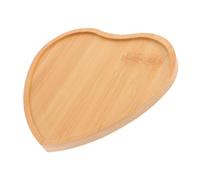 Holibanna DIY Heart-Shaped Bamboo Base Tray for Coasters and Mosaic Crafts Stable Blank Substrate for Table Centerpieces and Home Decoration for Handmade Art Projects and Unique Display