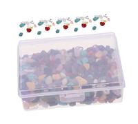 Holibanna DIY Natural Irregular Crushed Stones Beads Smooth Polished Irregular Chips for Bracelet Necklace Craft Projects for Home Decor and Unique Accessories
