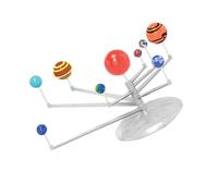 Holibanna DIY Solar System Educational for Planetary Model with Rotating Orbits Stem Learning Tool for S Intellectual Development and Space Exploration Fun