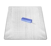 Holibanna Double Sided Waterproof Aluminum Camping Mat with Storage Bag, Foldable Moisture-proof Floor Cushion Pad for Outdoor Picnic and Cycling, Thickened Smooth Surface Blanket