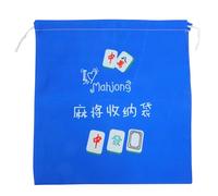 Holibanna Drawstring Mahjong Bag Large Storage Pouch for Tiles Mahjong Organiser Storage Bag Reusable Pouch Compact and Stylish