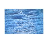 Holibanna Dual Sided Photography Backdrop for Food Photography Lightweight and Portable Coated Paper Flat Lay Background with Unique Ocean Themed Artistic Design 30.73x22.6 Inch