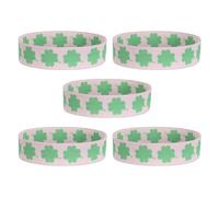 Holibanna Elastic Closure Bands 5Pcs for A7 Notebooks Clover Stretchy Elastic Bands for Journal Bookmarks Refillable Planner Straps for Office and Study