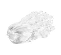 Holibanna Elderly Costume Wig for Christmas and Halloween Parties Curly Wig for Men and Women Realistic Old Man Cosplay Accessory Comfortable Fit for Festive Fun