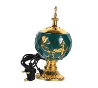 Holibanna Electric Incense Burner Arabian Style Ceramic Aroma Stove Uk Plug Decorative Censer for Home Fragrance Living Use Safe No Open Fire