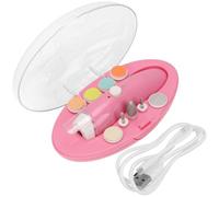 Holibanna Electric Nail Trimmer Set for Infants with Abs Material Quick Nail Shaping and Different Trimming Heads for Newborns