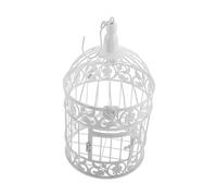 Holibanna Elegant Iron Birdcage Decorative Centerpiece for Weddings Hotels Versatile Rustic Birdcage Ornament for Home Decor Photography Props Small Height
